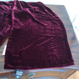 Eileen Fisher washable velvet scarf
